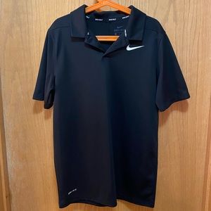 BOYS NIKE BLACK GOLF SHIRT SIZE LARGE